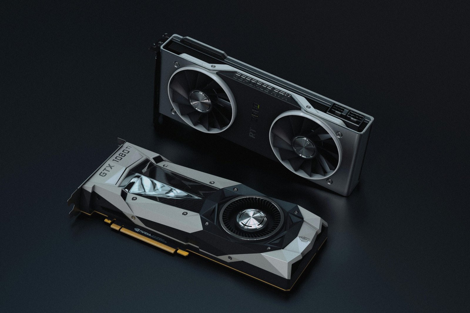 A close-up view of modern GPU units, ideal for gaming and tech visuals.